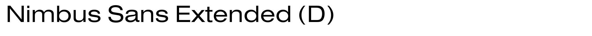 Nimbus Sans Extended (D) image
